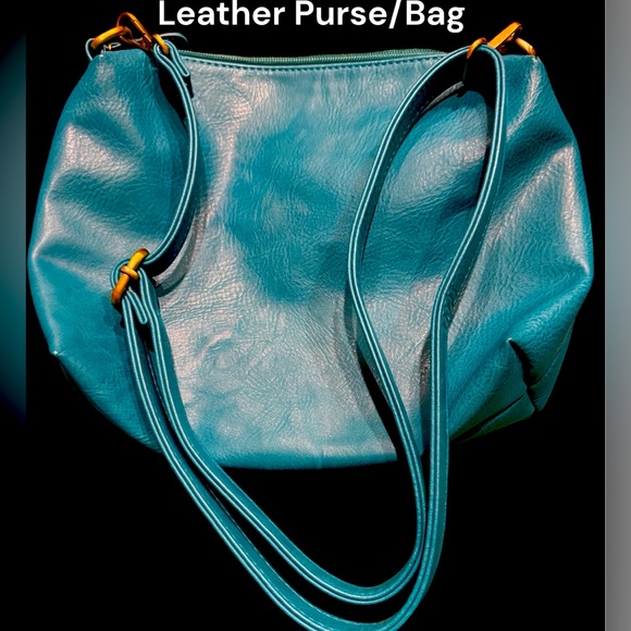 Turquoise Crossbody Soft Leather Purse/Bag. New Without tags - Picture 1 of 4
